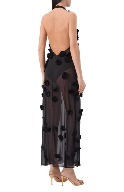 Шелковое платье ALBUS LUMEN черного цвета по цене 221500 руб., арт. AL.RT26.DRESS15, фото 3 Шелковое платье ALBUS LUMEN, арт. AL.RT26.DRESS15, фото 3
