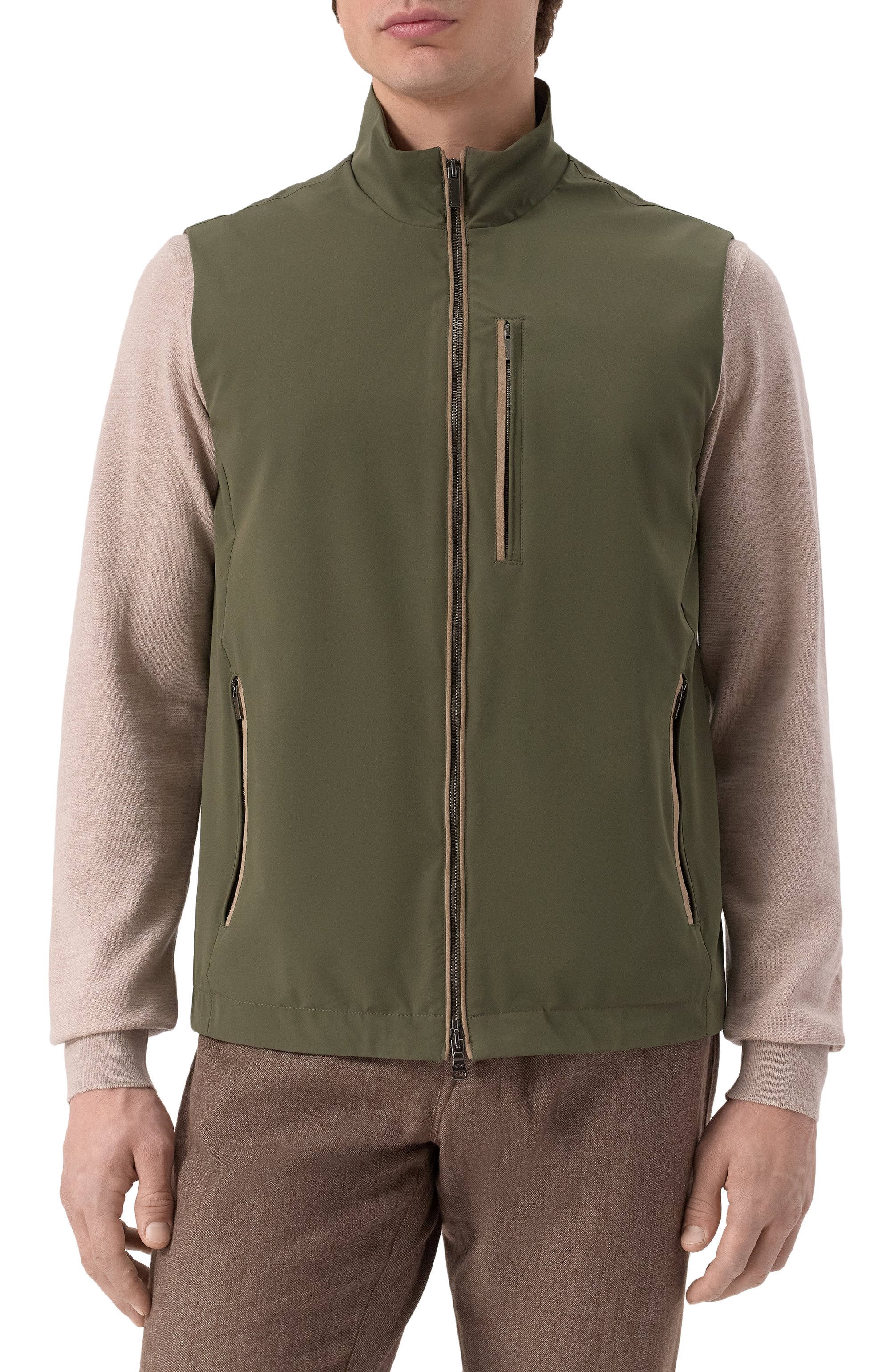 Жилет PAUL&SHARK хаки цвета по цене 99450 руб., арт. 25412012, фото 3 Жилет PAUL&SHARK, арт. 25412012, фото 3