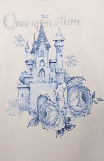 Хлопковый лонгслив MONNALISA, арт. 11D626, фото 3