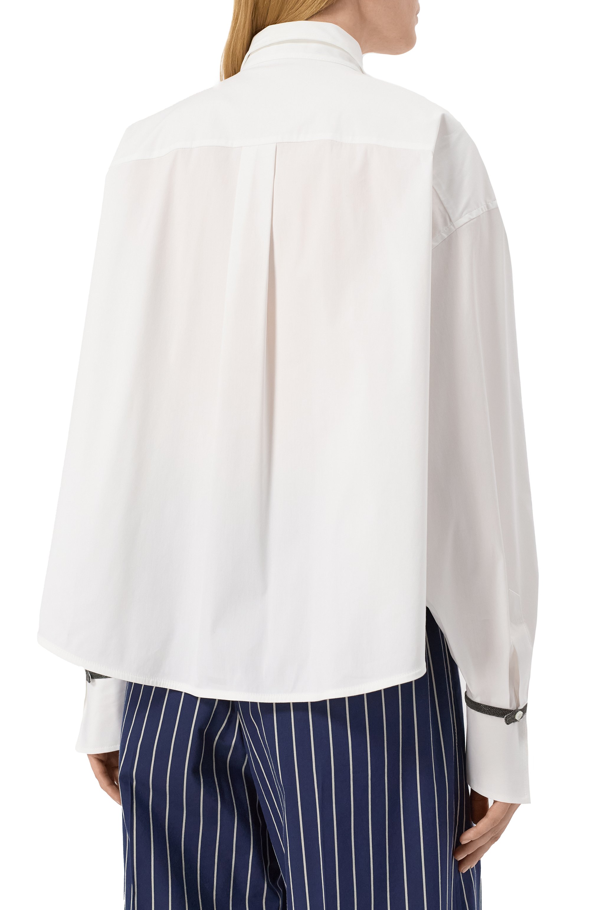 Хлопковая рубашка BRUNELLO CUCINELLI, арт. M0091RB416, фото 4