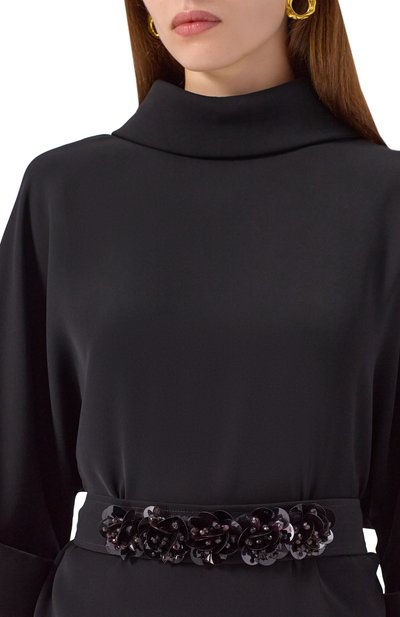 Блузка P.A.R.O.S.H. черного цвета по цене 79950 руб., арт. P0KER25-D313105R, фото 5 Блузка P.A.R.O.S.H., арт. P0KER25-D313105R, фото 5