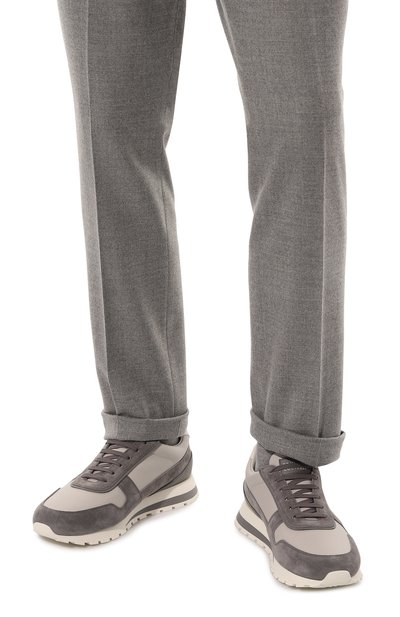 Кожаные кроссовки BRUNELLO CUCINELLI, арт. MZUPSGA289, фото 3