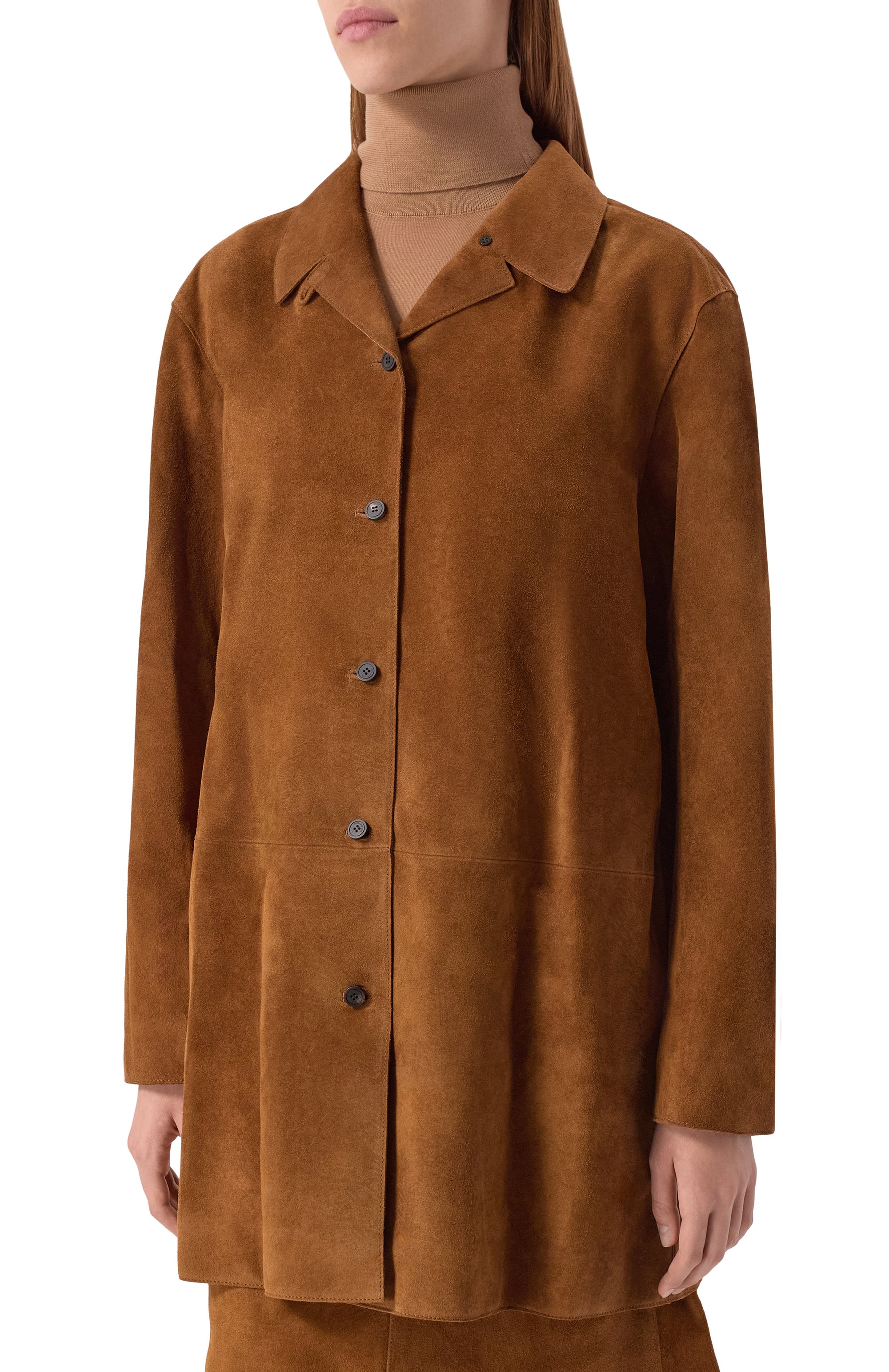 Замшевый жакет LE17SEPTEMBRE коричневого цвета по цене 133000 руб., арт. LS2579CT001EBR, фото 3 Замшевый жакет LE17SEPTEMBRE, арт. LS2579CT001EBR, фото 3