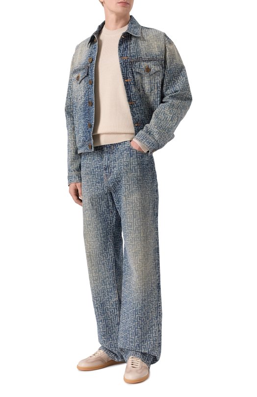 Джинсовая куртка Balmain GH1TC330/DG12 Синий  GH1TC330/DG12 Фото 2