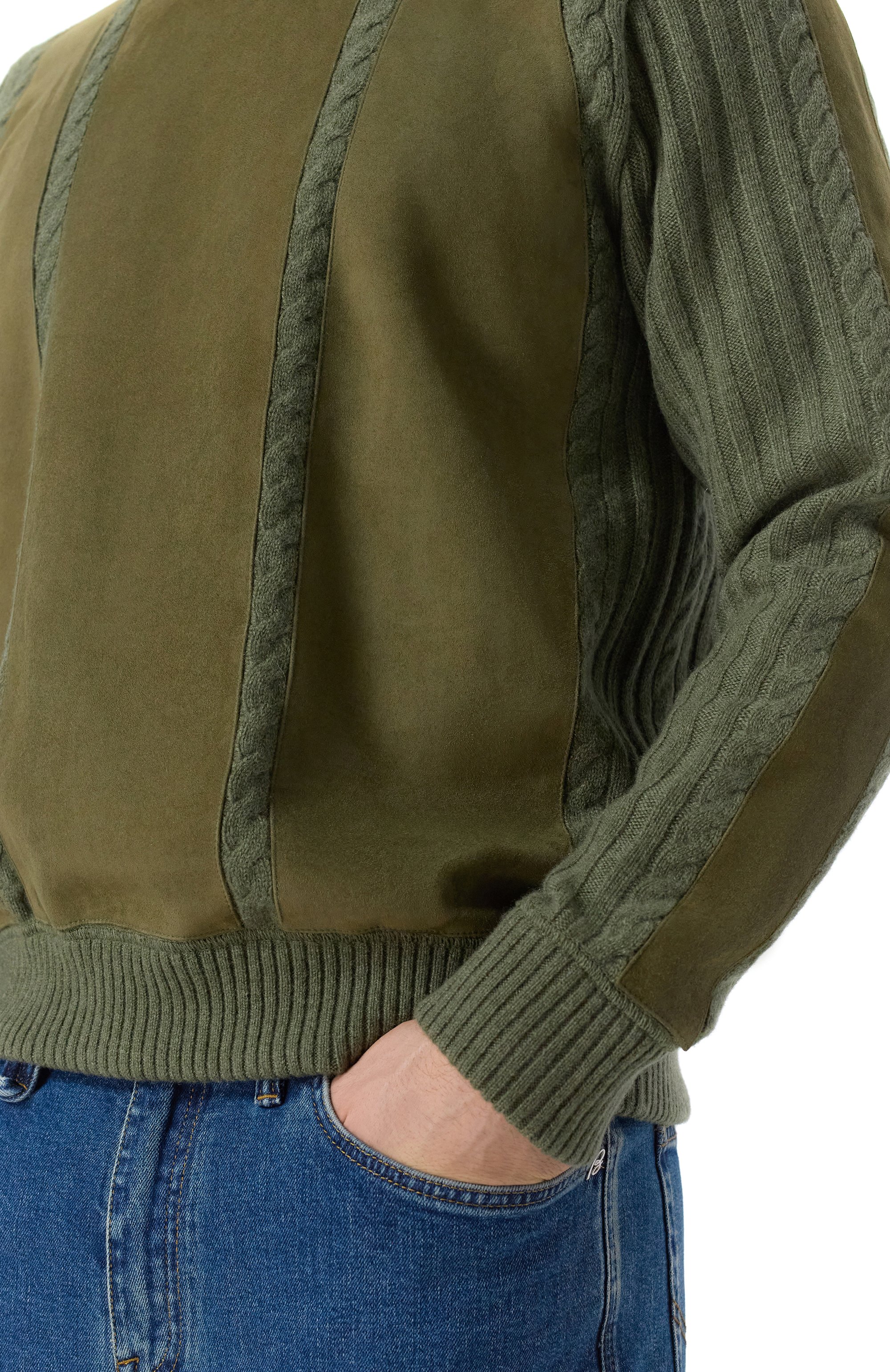 Кашемировый свитер с замшевой отделкой MVST, арт. M25.1MM.K011/K003, фото 5