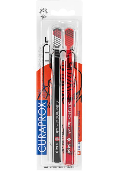 Женская набор зубных щеток ultrasoft tattoo CURAPROX, арт. 7612412424454
