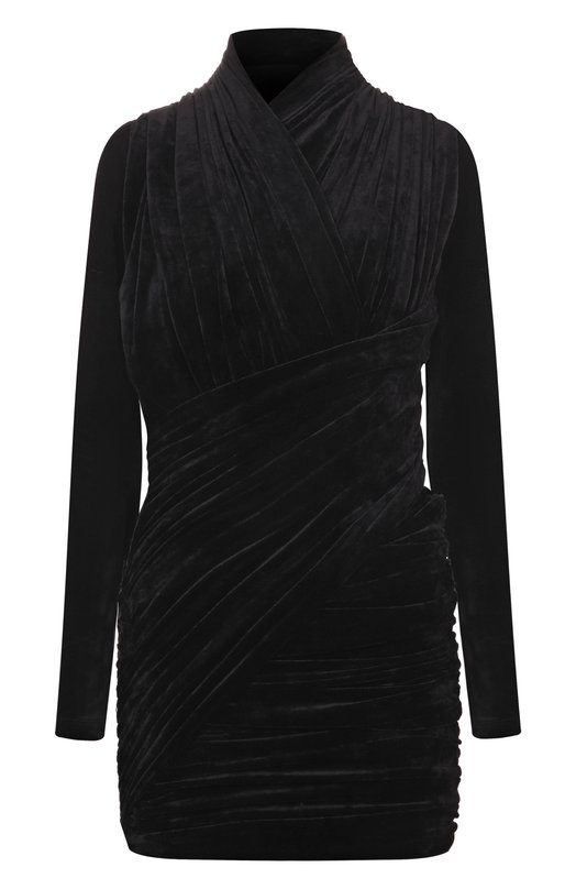 Бархатное платье Balenciaga 725098TKQ22 1000 Чёрный 725098TKQ22 1000