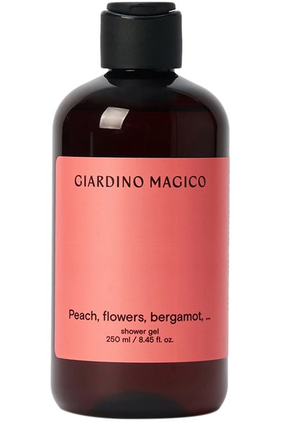 Женского увлажняющий гель для душа peach, flowers, bergamot, … (250ml) GIARDINO MAGICO, арт. 4660222280862