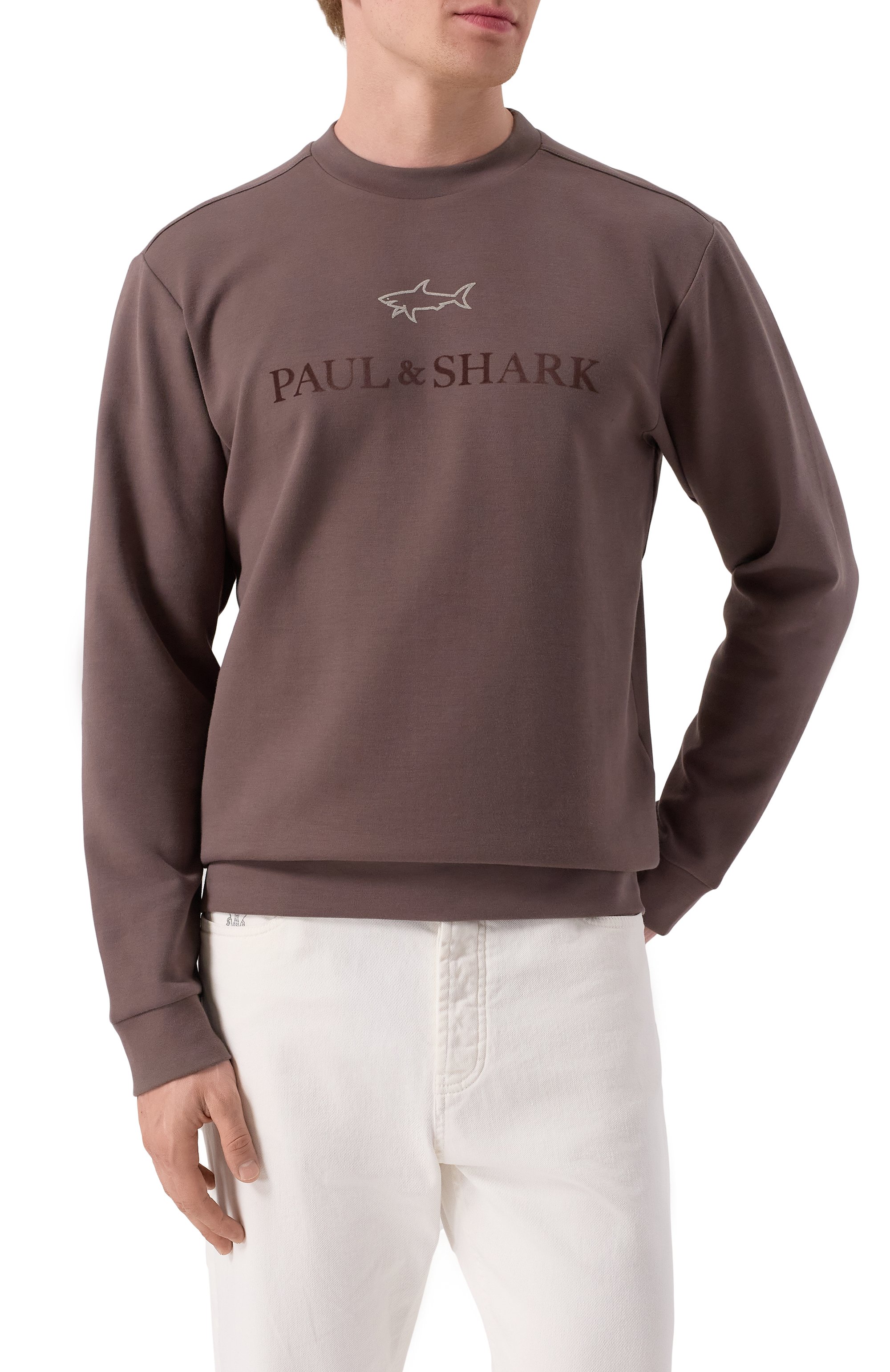 Свитшот PAUL&SHARK коричневого цвета по цене 44900 руб., арт. 15311845, фото 3 Свитшот PAUL&SHARK, арт. 15311845, фото 3