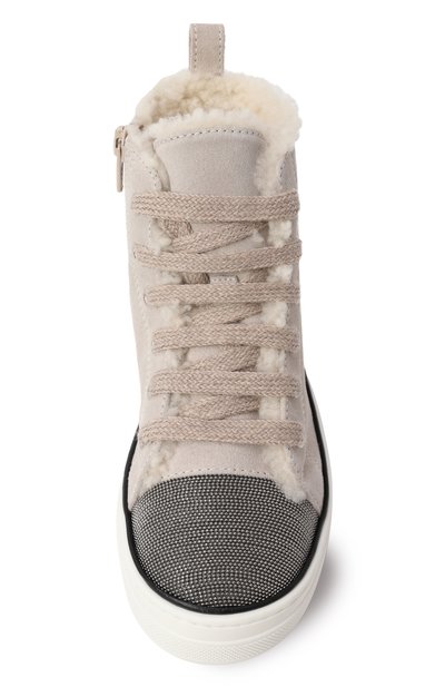 Замшевые кеды BRUNELLO CUCINELLI, арт. BZS0FZG409, фото 4