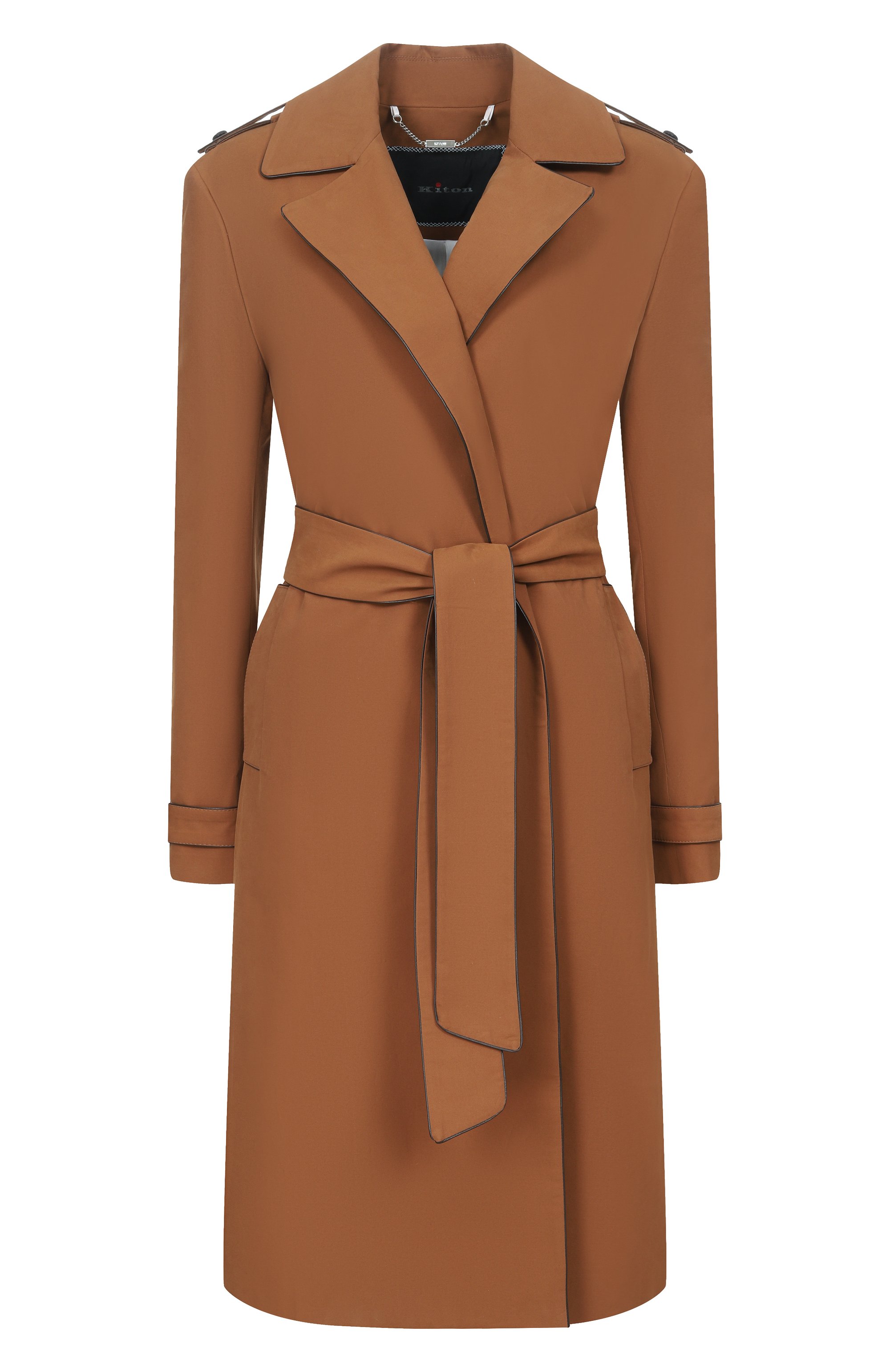 Хлопковый тренч KITON, арт. D61613K0993G, фото 1