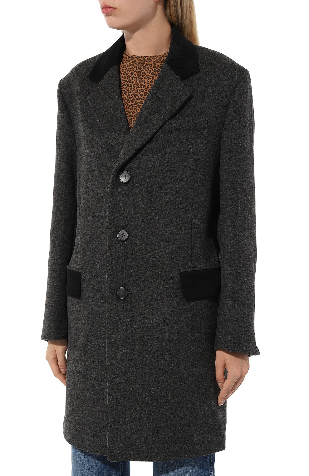 Шерстяное пальто DUNST темно-серого цвета по цене 34700 руб., арт. UDC02D127G2, фото 3 Шерстяное пальто DUNST, арт. UDC02D127G2, фото 3