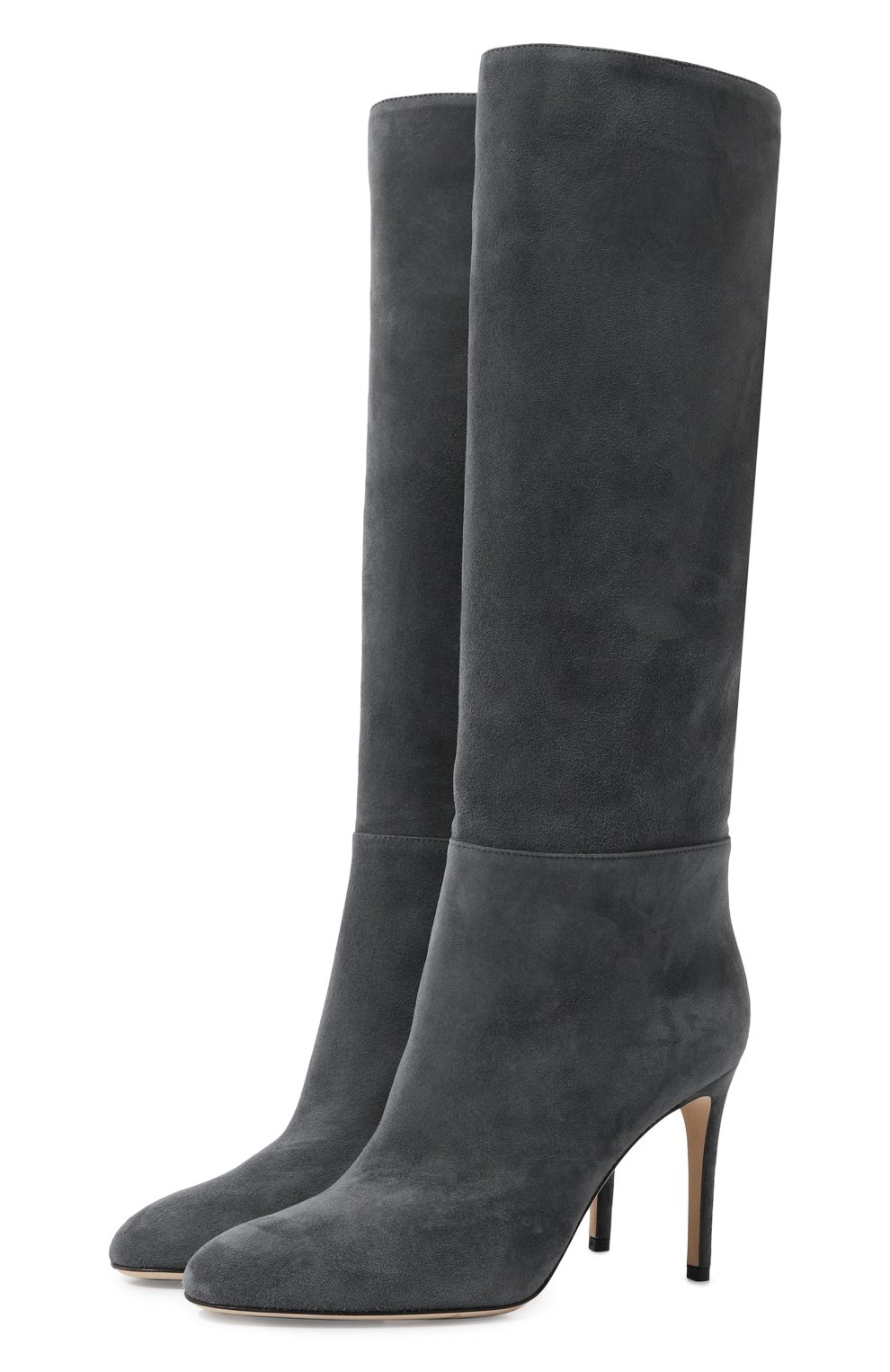 Замшевые сапоги SERGIO ROSSI темно-серого цвета по цене 131000 руб., арт. A70370/MCAZ01, фото 1 Замшевые сапоги SERGIO ROSSI, арт. A70370/MCAZ01, фото 1