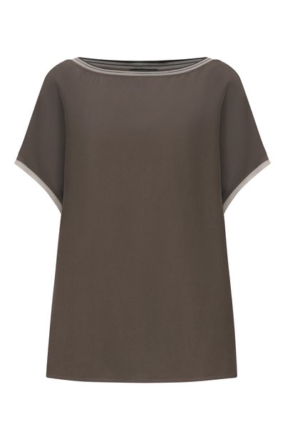 Женский шелковый топ GIORGIO ARMANI, арт. GW003910/TE13643