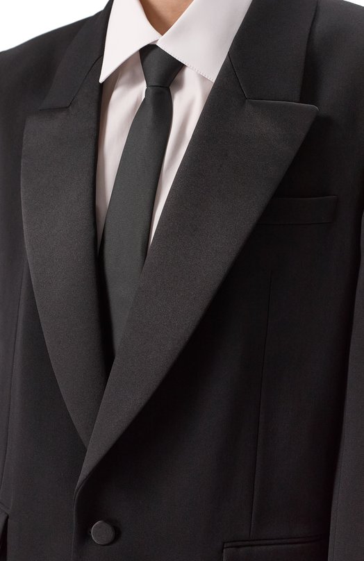 Шерстяной жакет Saint Laurent 818718/Y7E63 Чёрный  818718/Y7E63 Фото 5