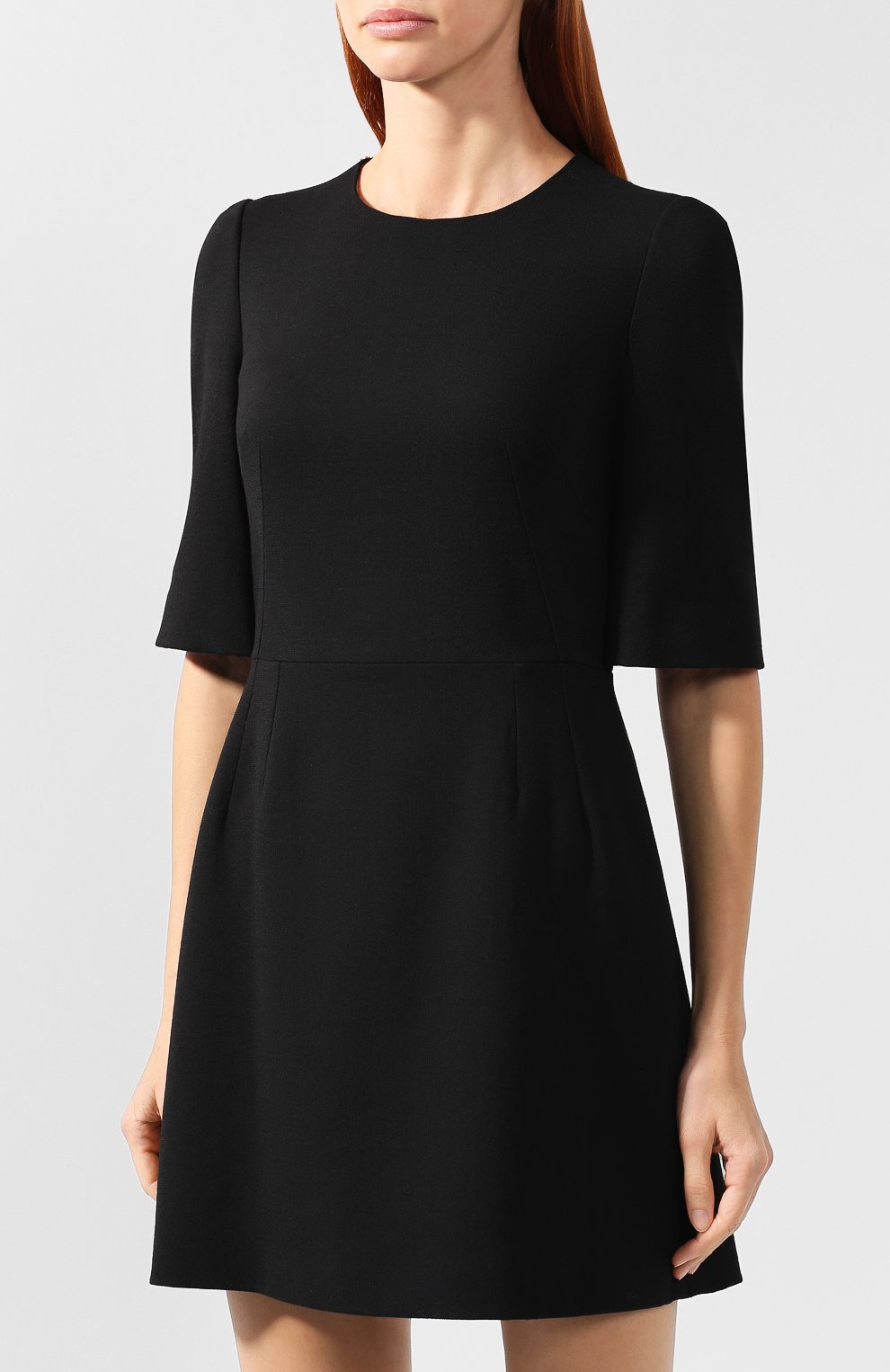 Приталенное мини-платье из шерсти DOLCE & GABBANA, арт. I6865Z/FUBEM, фото 3