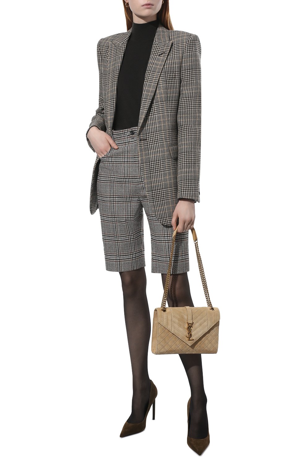 Шерстяные шорты SAINT LAURENT, арт. 661317/Y3D12, фото 2