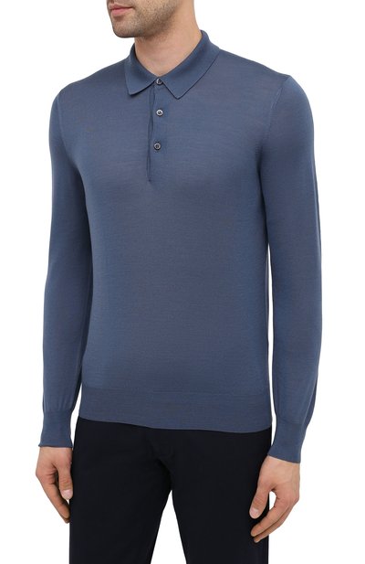 Шерстяное поло GRAN SASSO темно-синего цвета по цене 29950 руб., арт. 45132/14790, фото 3 Шерстяное поло GRAN SASSO, арт. 45132/14790, фото 3