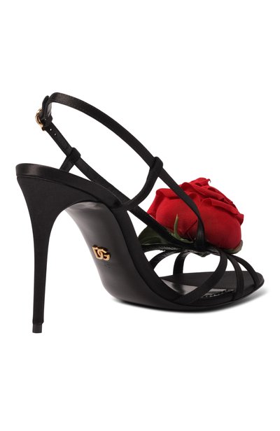 Атласные босоножки keira 90 DOLCE & GABBANA, арт. CR2029/A0620, фото 5