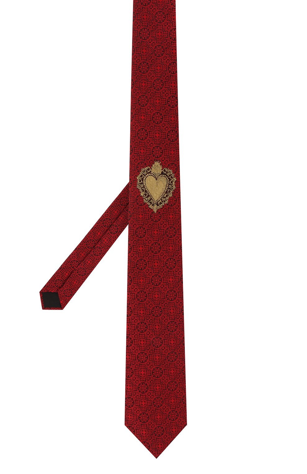 Шелковый галстук DOLCE & GABBANA красного цвета по цене 25400 руб., арт. GT153E/G0JIM, фото 2 Шелковый галстук DOLCE & GABBANA, арт. GT153E/G0JIM, фото 2