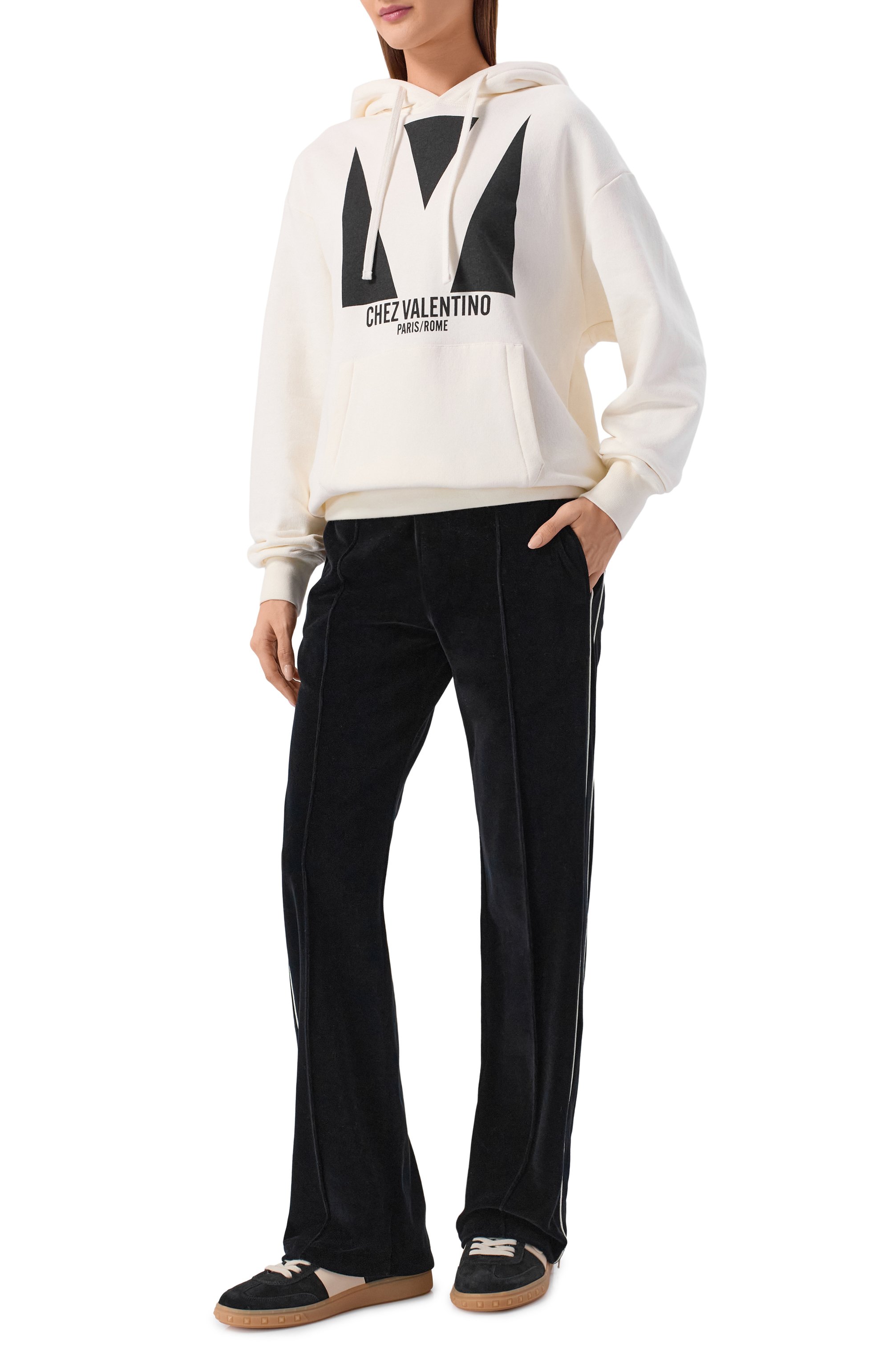 Бархатные брюки VALENTINO, арт. 8B3MD07G/A4V, фото 2