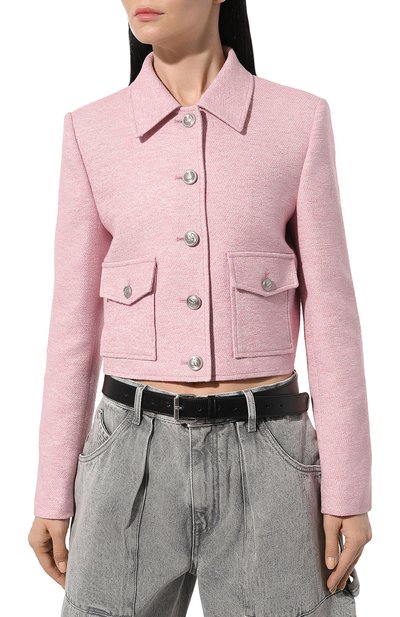 Твидовый жакет JUUN.J розового цвета по цене 79150 руб., арт. JW4211W03, фото 3 Твидовый жакет JUUN.J, арт. JW4211W03, фото 3