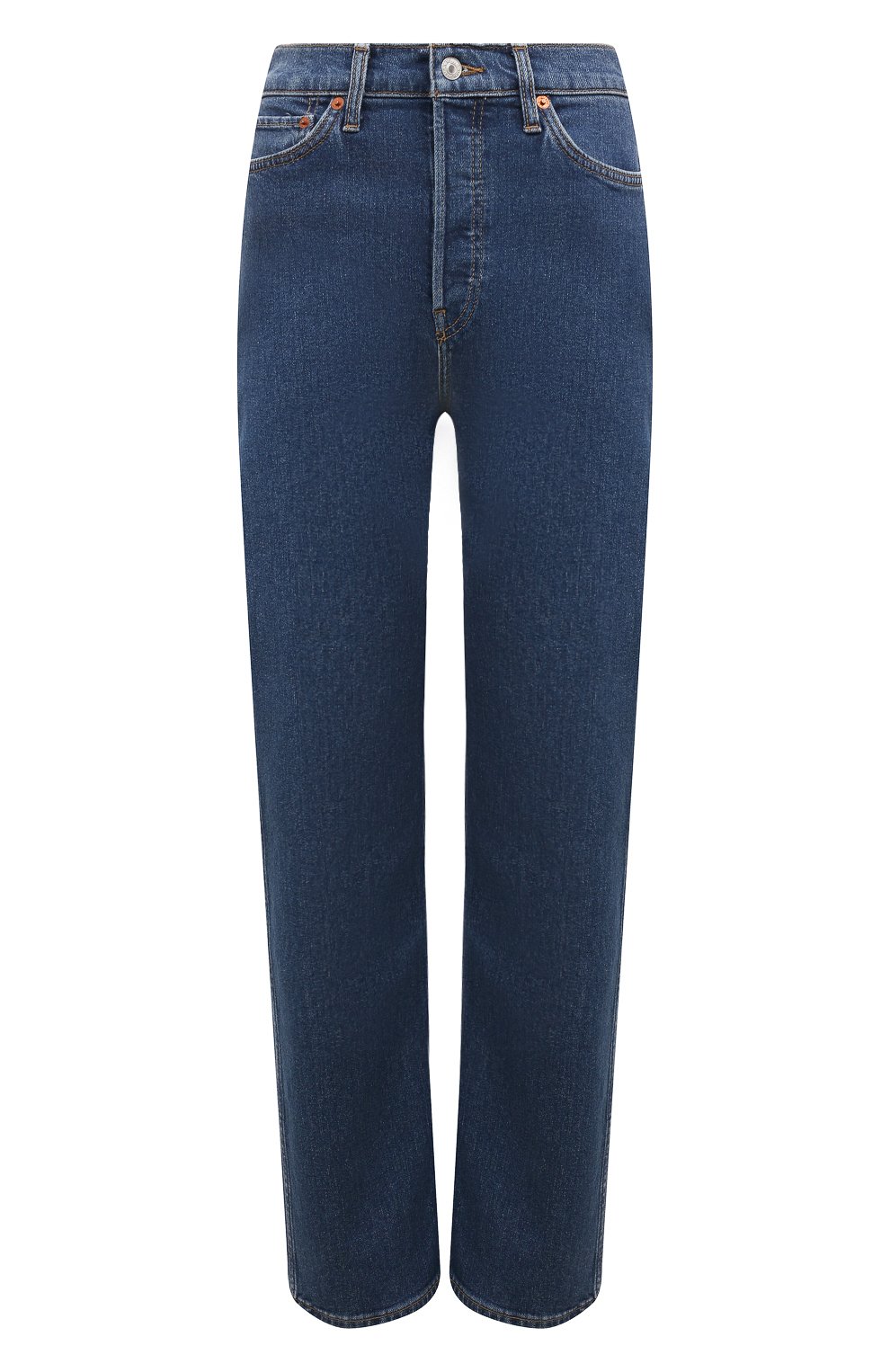 Джинсы RE/DONE синего цвета по цене 43100 руб., арт. 192-03W90HRL0, фото 1 Джинсы RE/DONE, арт. 192-03W90HRL0, фото 1