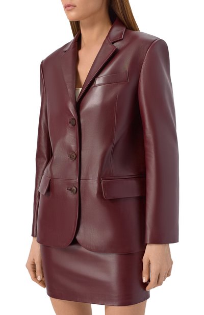 Кожаный жакет LESYANEBO, арт. LN09H-0201_OZ, фото 3