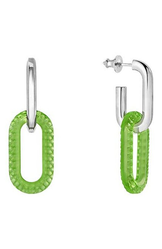 Серьги Empreinte Animale large Lalique 10782900 Зелёный 10782900