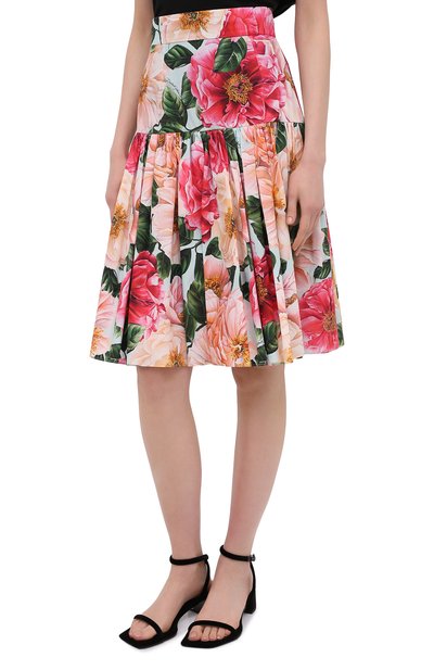 Хлопковая юбка DOLCE & GABBANA, арт. F4BI3T/HS5H9, фото 3