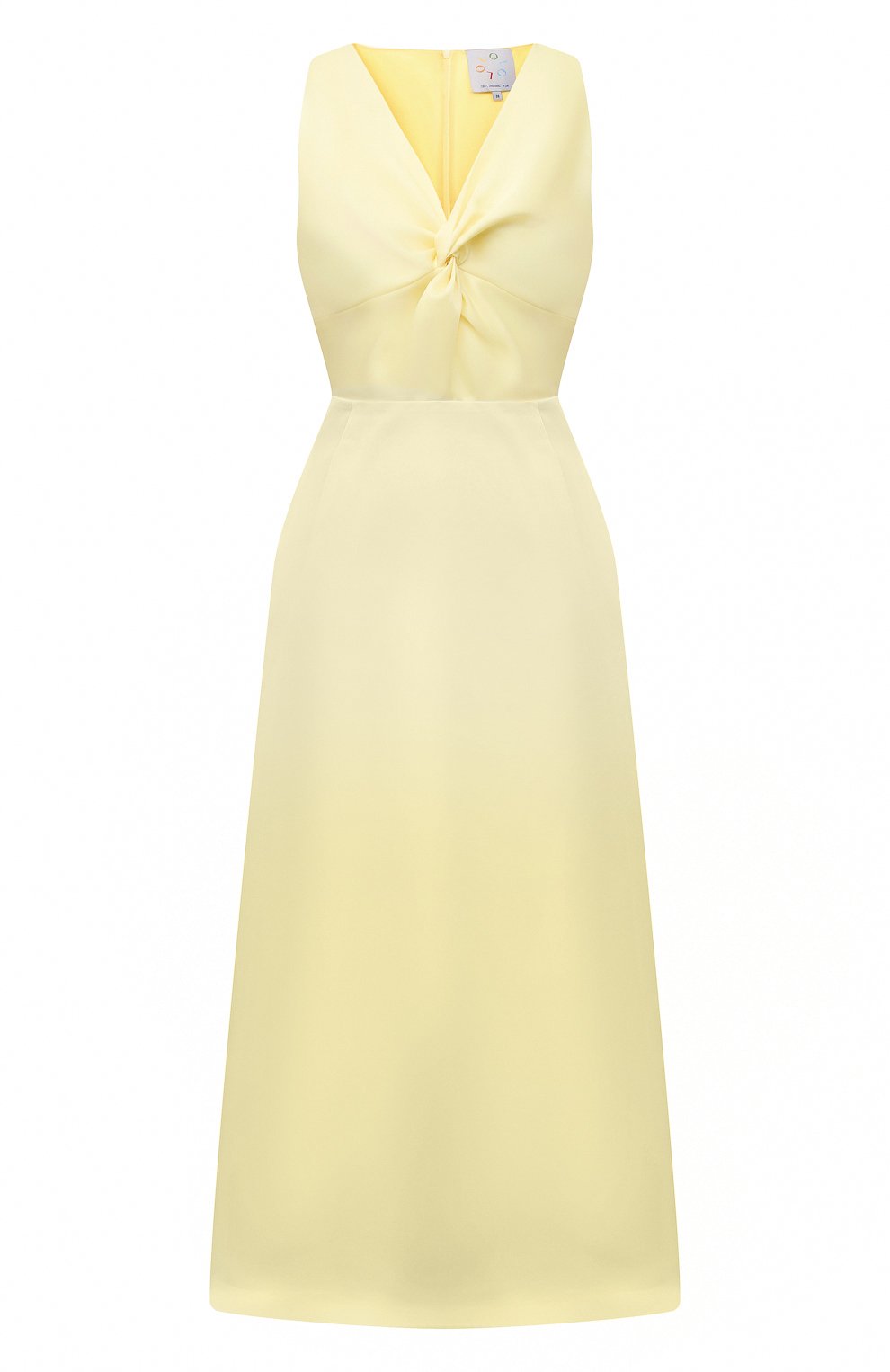 Шелковое платье OLOLOL желтого цвета по цене 89000 руб., арт. OLD130/1013.802/S23, фото 1 Шелковое платье OLOLOL, арт. OLD130/1013.802/S23, фото 1