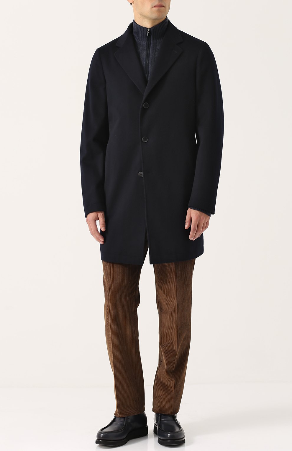 Однобортное пальто из шерсти викуньи LORO PIANA, арт. FAG4533, фото 2