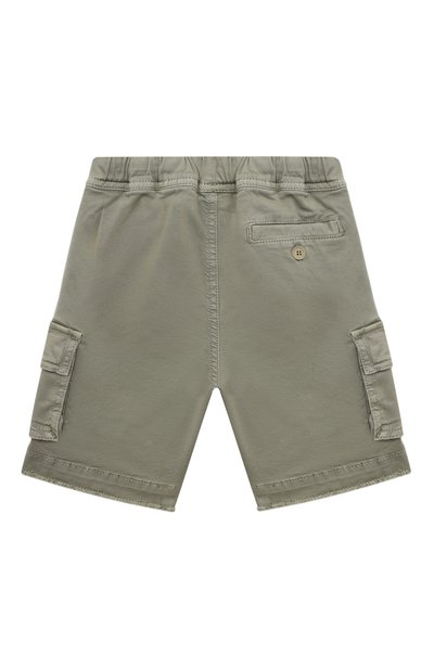 Хлопковые шорты IL GUFO зеленого цвета по цене 13450 руб., арт. P23PB174C6034/5, фото 2 Хлопковые шорты IL GUFO, арт. P23PB174C6034/5, фото 2