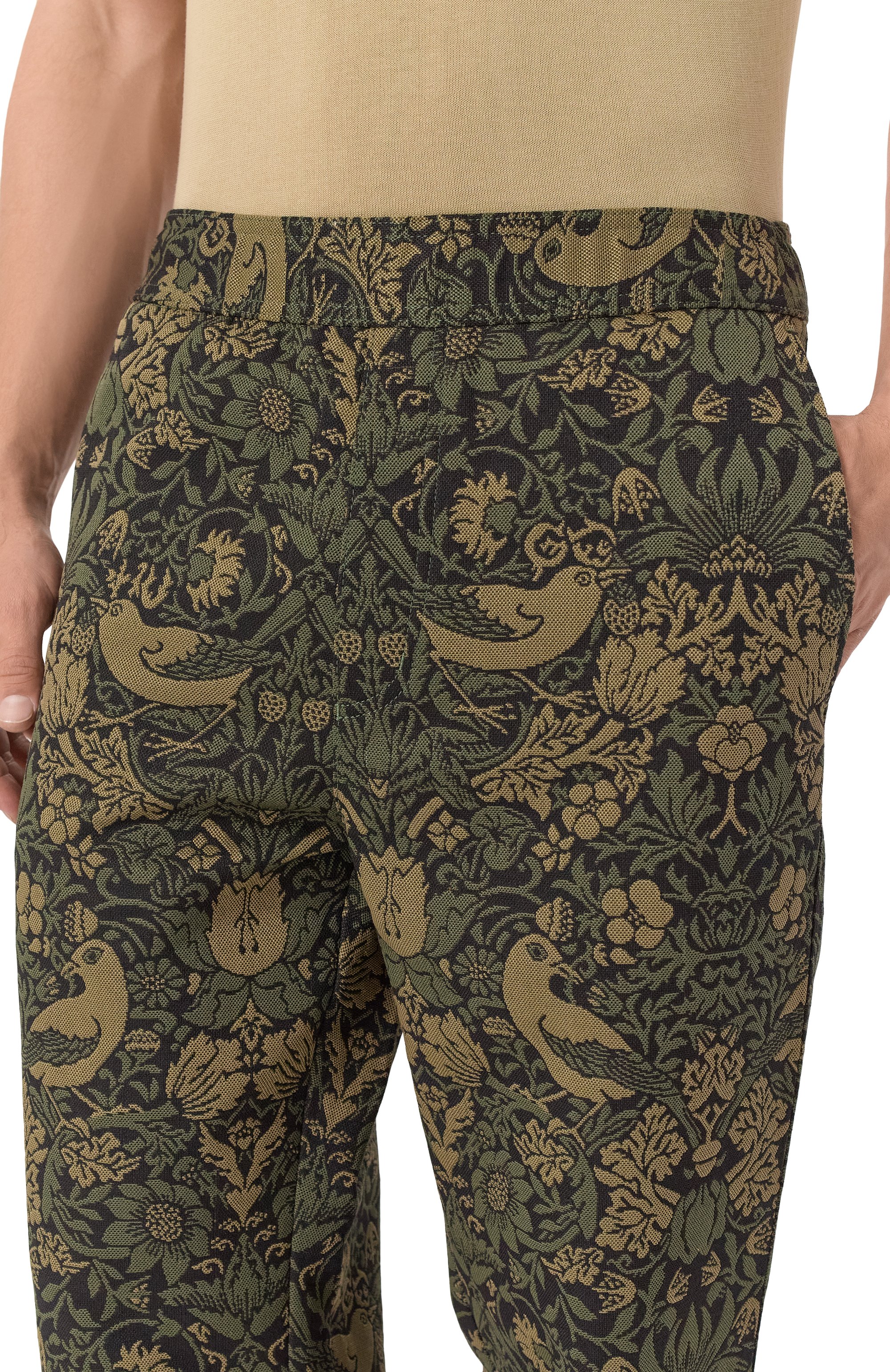 Брюки HUGO хаки цвета по цене 19950 руб., арт. 50541376, фото 5 Брюки HUGO, арт. 50541376, фото 5