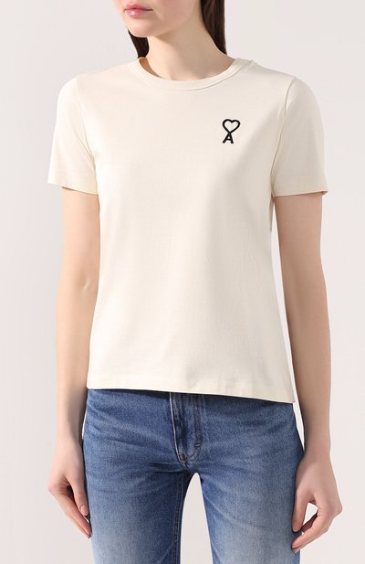 Хлопковая футболка AMI, арт. E20FJ131.702, фото 3