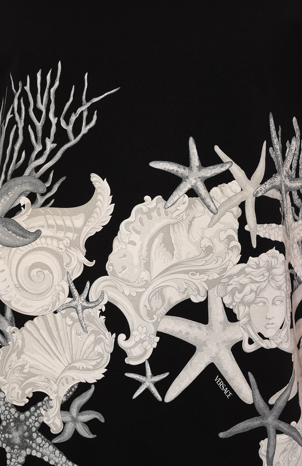 Хлопковая футболка VERSACE, арт. 1013302/1A11409, фото 5