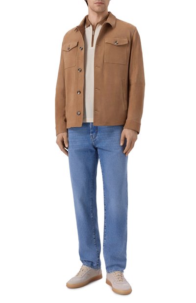 Хлопковое поло GRAN SASSO светло-бежевого цвета по цене 26050 руб., арт. 60147/74219, фото 2 Хлопковое поло GRAN SASSO, арт. 60147/74219, фото 2