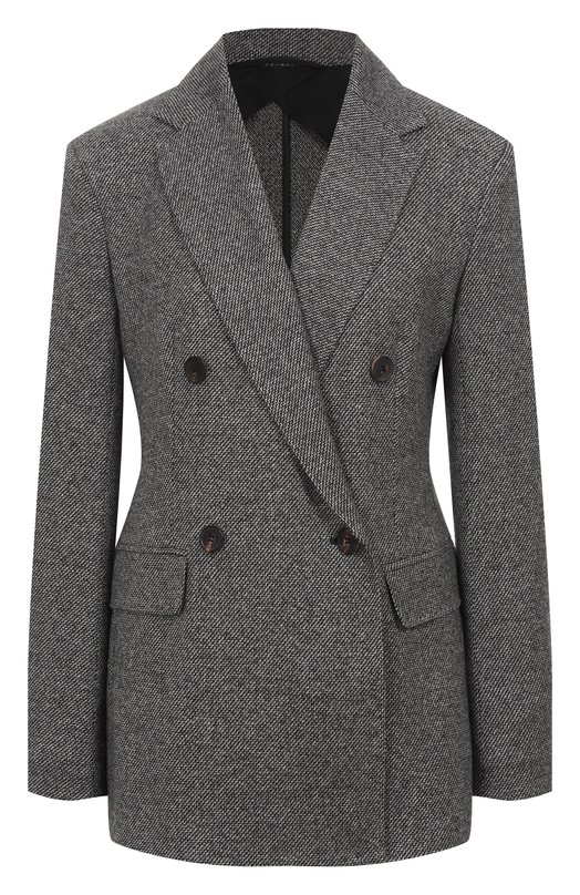 Жакет из хлопка и вискозы Max Mara Studio B0SH Серый B0SH