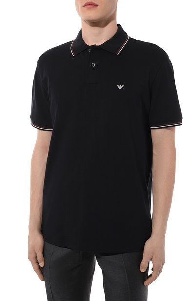 Хлопковое поло EMPORIO ARMANI, арт. 8N1FB3/1JPTZ, фото 3