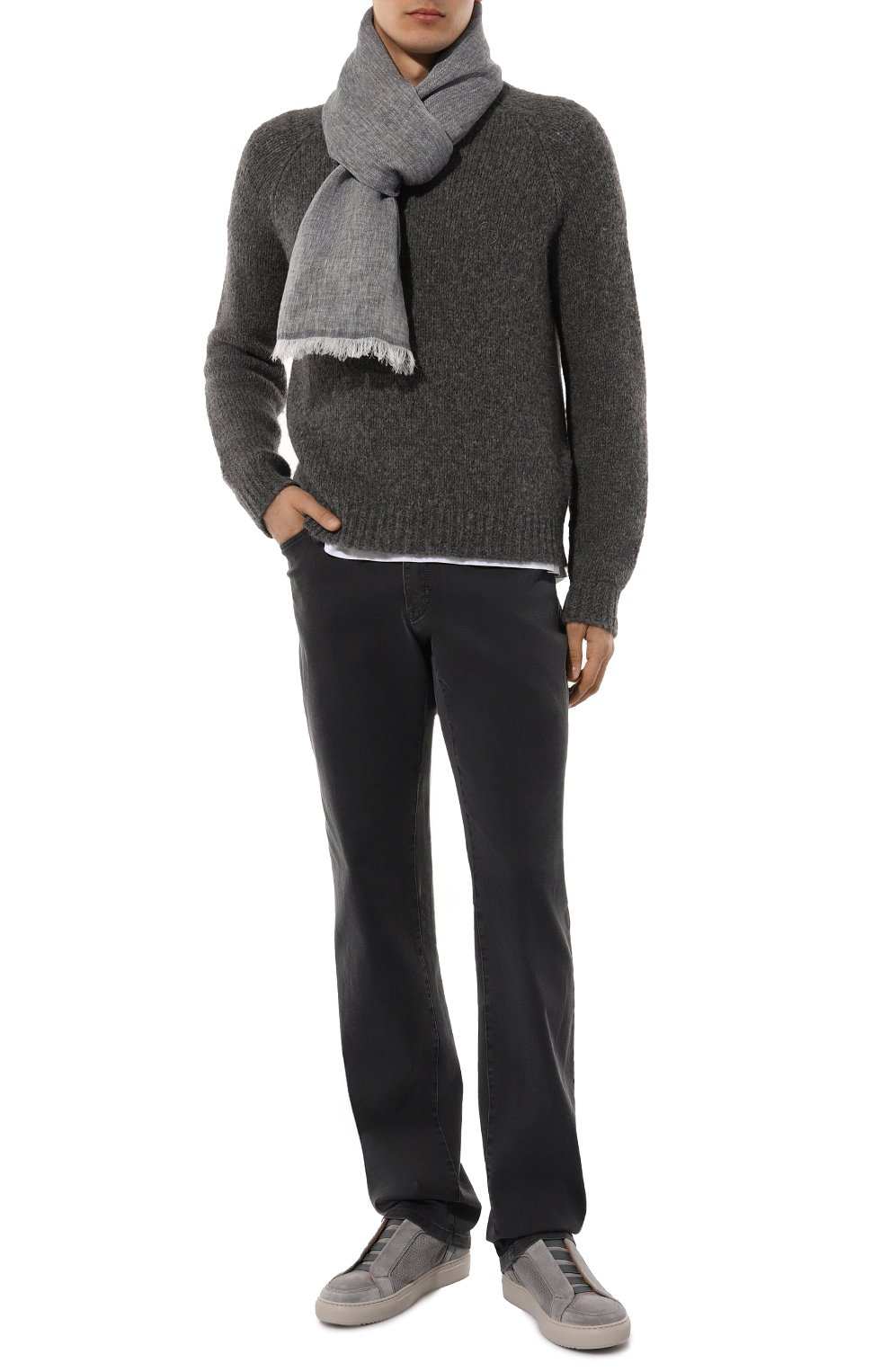 Льняной шарф ZILLI, арт. SCA005M0800001714, фото 3