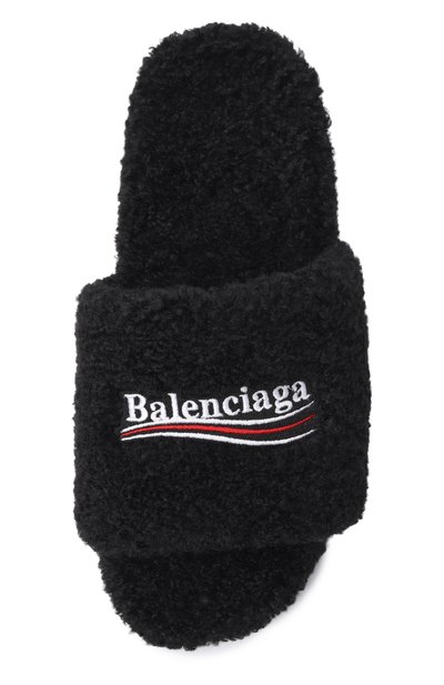Текстильные шлепанцы furry BALENCIAGA, арт. 654747/W14C2, фото 5