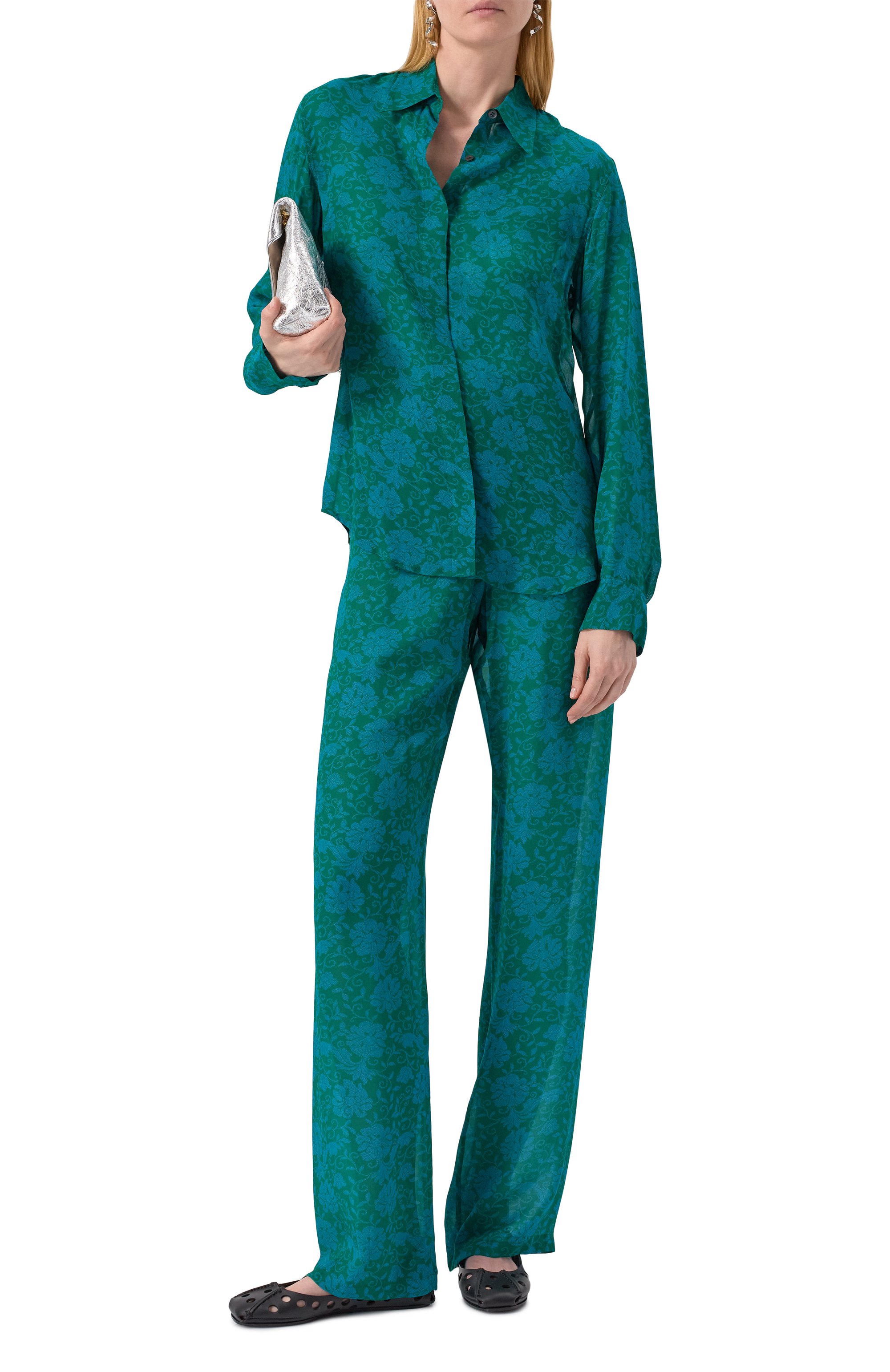 Брюки из вискозы DRIES VAN NOTEN, арт. 251-010908-1011, фото 2