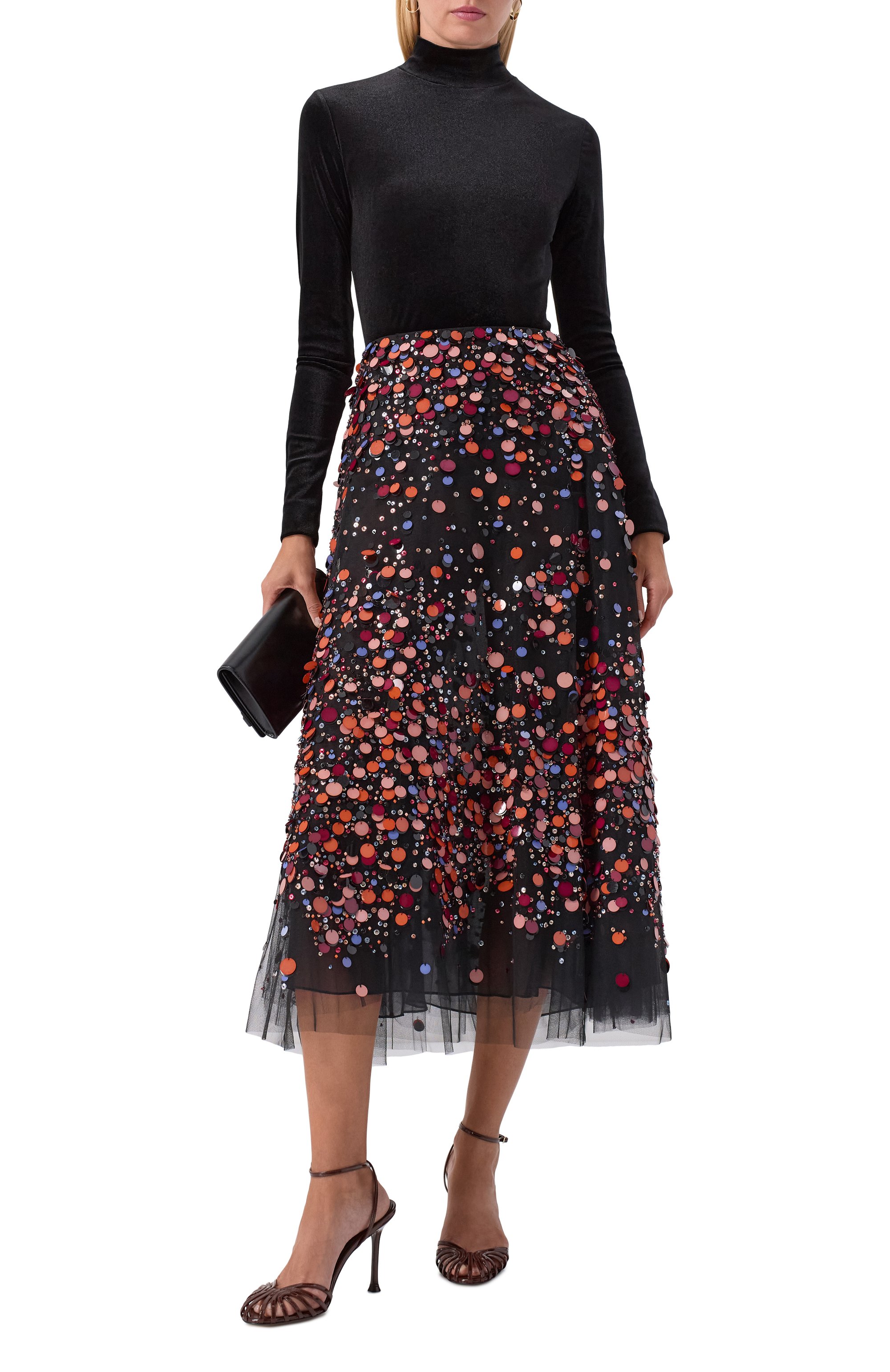 Бархатная водолазка ELIE SAAB, арт. T0205NP25/VE002, фото 2