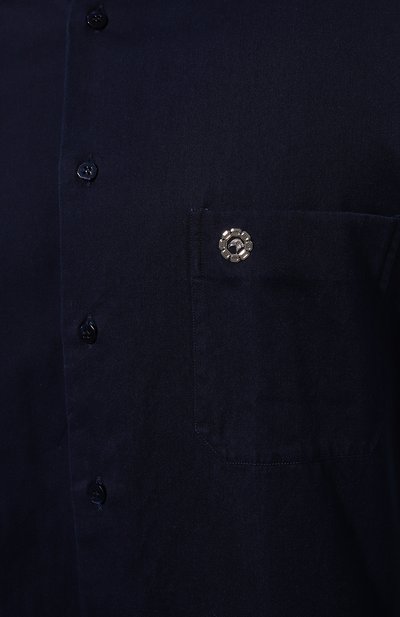 Хлопковая рубашка STEFANO RICCI темно-синего цвета по цене 99450 руб., арт. MC007636/EX2808, фото 5 Хлопковая рубашка STEFANO RICCI, арт. MC007636/EX2808, фото 5