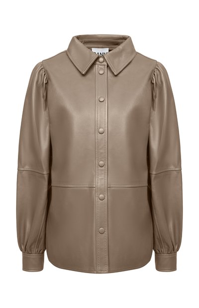 Женская кожаная рубашка GANNI, арт. F5896