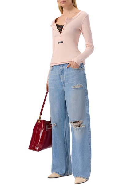 Хлопковый лонгслив-хенли DOLCE & GABBANA, арт. F8W44T/FU7AV, фото 2