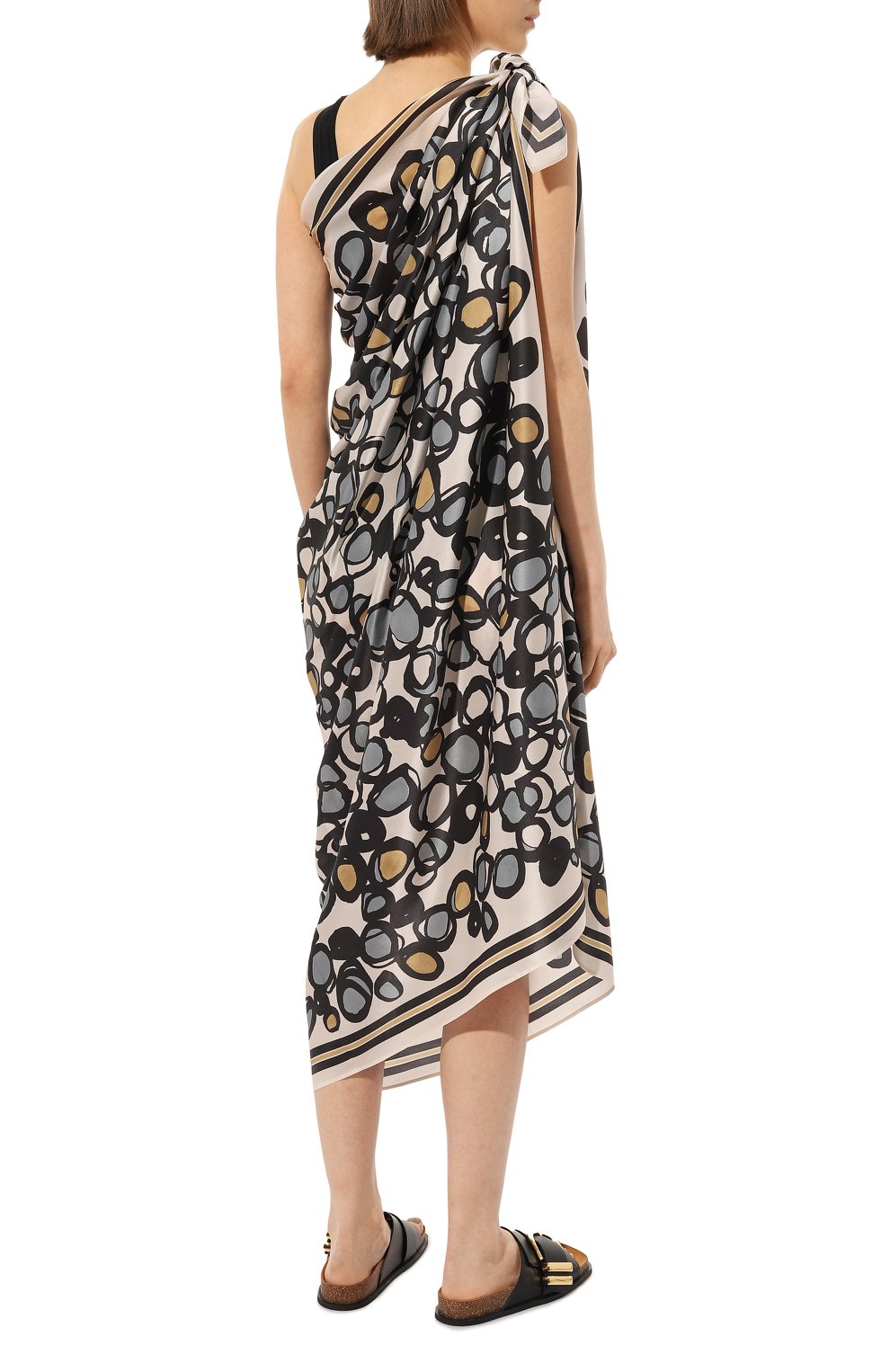 Шелковое парео SHAN разноцветного цвета по цене 51580 руб., арт. 52321-50, фото 4 Шелковое парео SHAN, арт. 52321-50, фото 4