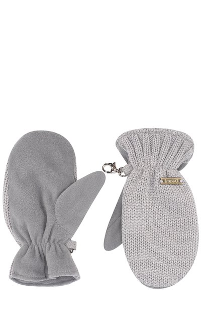 Вязаные варежки с карабином IL TRENINO, арт. 17 9664/E0, фото 2