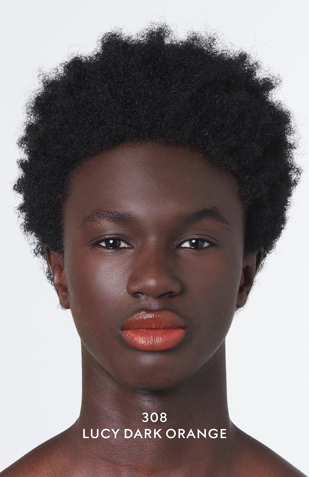 Губная помада rouge de beauté brillant, 308 lucy dark orange GUCCI, арт. 3614228844802, фото 6