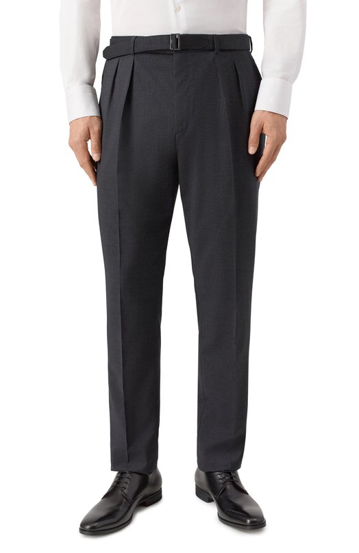 Хлопковые брюки Brioni RP310L/0AA95 Серый  RP310L/0AA95 Фото 3